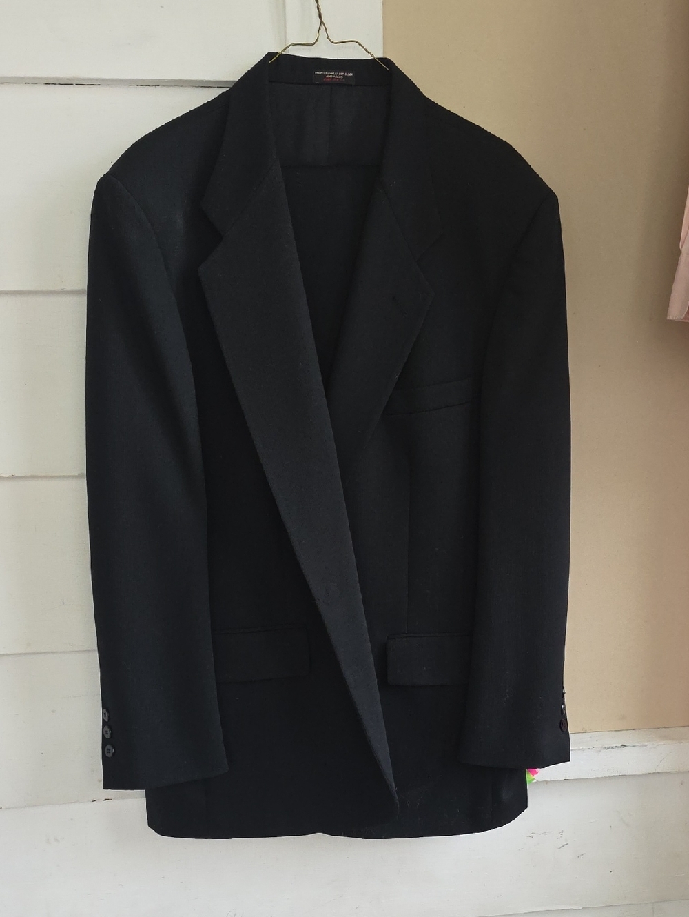 Men's Black Tailored Blazer - Classic Office Sport Coat